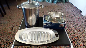 Spargel/Pasta - Topf, Edelstahl 4 Liter, plus Sauciere (WMF) plus Tablett /WMF), - Bild 1 von 5