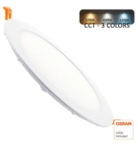 Downlight ceiling spot incl. Osram LED chip 26W Ø 220mm spot recessed spot flat - Picture 1 of 10