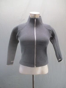 Zella Size XS Girls Gray Full Zip Stand Collar Pocket Fitted Track Jacket 659 - Picture 1 of 9