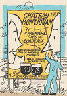 STANISLAS etiquette de vin chateau Montjouan 1993 serigraphie signée