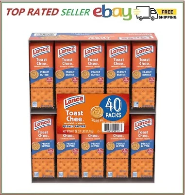 Lance Toast Chee Peanut Butter and Cheese Crackers, 40 pks (NO SHIP TO CA) - Image 1 of 4