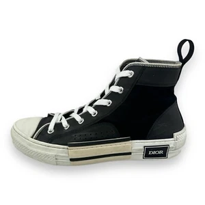 Zapatillas altas Dior B23 negras/blancas para hombre talla UK 6,5 EU 40,5 - Imagen 1 de 14