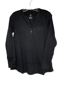 Isaac Mizrahi Live! Essentials Pima Cotton Swing Top A465752 Black Size XXS New - Picture 1 of 8