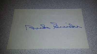 DUKE SNIDER DODGERS AUTHENTIC HAND SIGNED AUTOGRAPHED INDEX CARD PSA DNA COA - Image 1 of 2