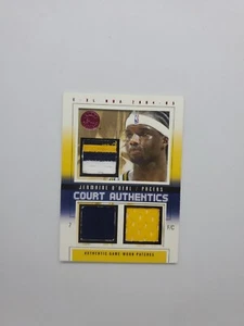 2004-05 E-XL Court Authentics JERMAINE O'NEAL  Tri Patch Tri Color #10/13 - Picture 1 of 3