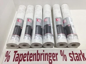 Vliestapete AS 6x 95375-1 (6Rollen) Blättermotiv hell Grau Glitter Restposten - Bild 1 von 9