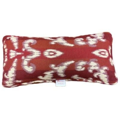 Almohada Lumbar Sunbrella 20" x 13" - Naranja Quemado, Damasco Foto 1 de 4