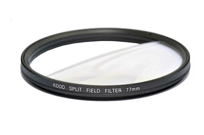 Split Field Filter +2 Diopter 77mm in Slim Rotating Ring Split-Field 77mm filter - Image 1 of 2