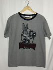 Vintage Warner Bros Bugs Bunny TShirt Mesh Jersey Mens Size M Gray New With Tags