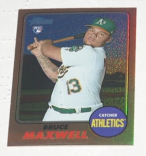 2017 Heritage High Numbers Chrome Refractors #THC-584 Bruce Maxwell (RC) 372/586 - Image 1 of 1