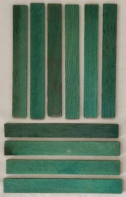 10 - LAMAS DE TECHO DE MADERA VERDE TRONCO LINCOLN - 6" DE LARGO Foto 1 de 2