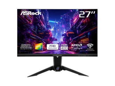 ASRock Phantom Gaming 27" 520 Hz IPS FHD Gaming Monitor FreeSync Premium (AMD - Image 1 of 4