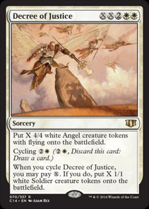 Decree of Justice - Medium Play MTG Commander 2014 Edition - Image 1 of 1