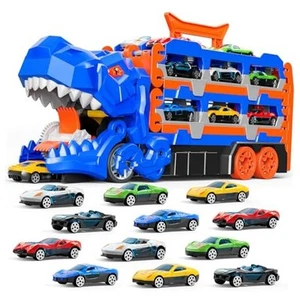 Dinosaur Race Track Toys for Ages 3-4 4-6, 59 Blue Dinosaur Race Track Toys - Picture 1 of 7