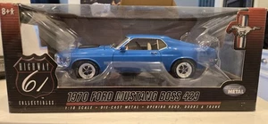 RARE 1/18 Highway 61 1970 Ford Mustang Boss 429 Grabber Blue Diecast - Picture 1 of 11