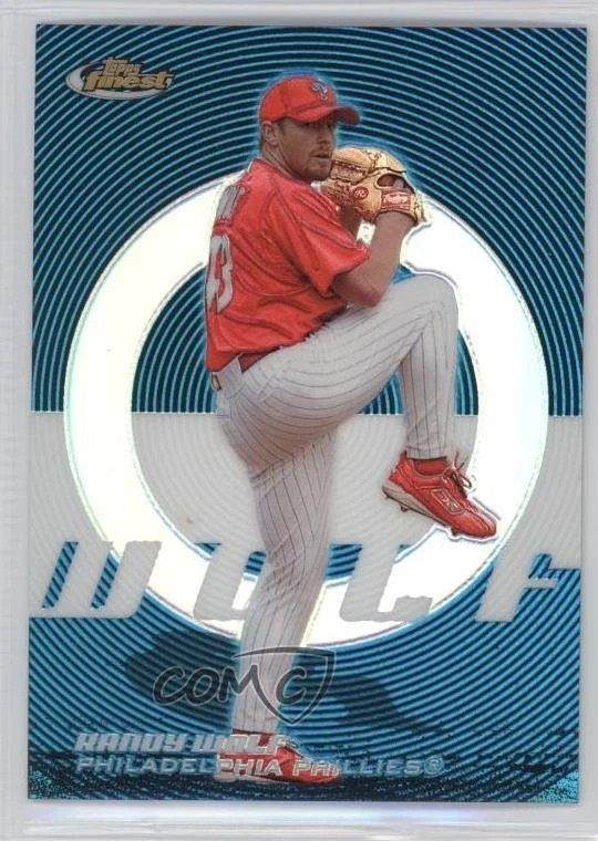 2005 Topps Finest Blue Refractor /299 Randy Wolf #114 - Image 1 of 2