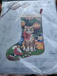 Something Special Needlepoint #30601 I Didn't Do It Neu Weihnachtsstrumpf Set - Bild 1 von 4