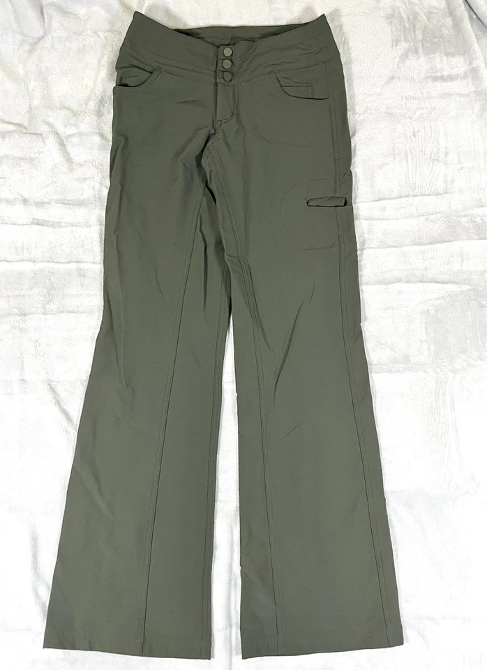 RARO Pantalones Lululemon Carry Less Olive Utility Talla 4 Senderismo Bolsillo Mensajes Secretos Foto 1 de 4