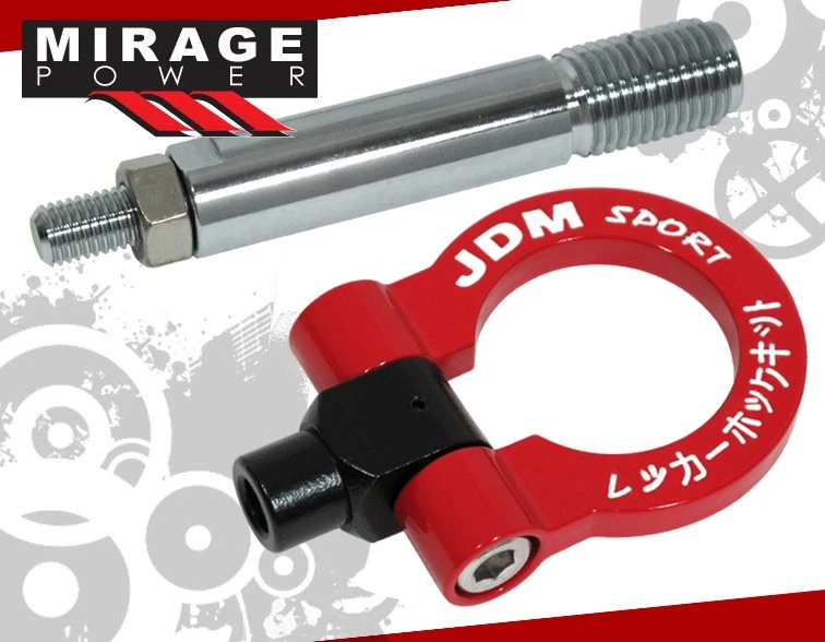 Jdm Sport 2006+ Lexus Is250/Is350 Heavy Duty Steel Red White Front Tow Hook Kit Foto 1 de 3