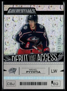 2023-24 Upper Deck Credentials #147 Mikael Pyyhtia RC 793/999 - Picture 1 of 2