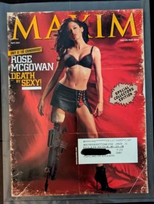 Maxim, April 2007 Issue, Rare GRINDHOUSE Collectors Edition feat. Rose Mcgowan - Image 1 of 4