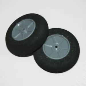 D60*Ø3*H18.5mm EVA Sponge Tyre & Plastic Hub wheels RC scale model plane parts - Picture 1 of 8