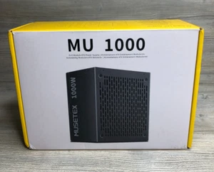 MUSETEX MU1000 Power Full Modular PC 1000W Multi Connectors Quiet Cooling Fan - Picture 1 of 4