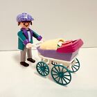 Playmobil Puppenhaus Figur Mann Vater mit Kinderwagen Baby aus 5510 Familie #708