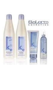 SALERM KERATIN KIT Shot Shampoo Serum Straigthener Cream Deep Impact Plus Pack - Picture 1 of 1