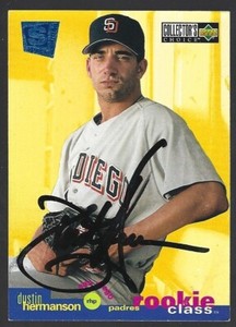 1995 Upper Deck Collector's Choice SE #3 Dustin Hermanson IP auto signed card
