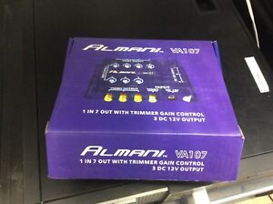 1 in 7 out Video Output with Trimmer Gain Control 3Dc 12V Output Almani #7227