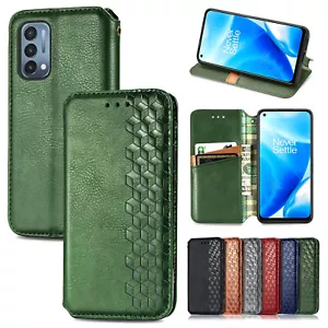 For OnePlus 12R/11/10 Pro/9R/8T Magnetic Flip Wallet Embossed Pattern Phone Case - Picture 1 of 51
