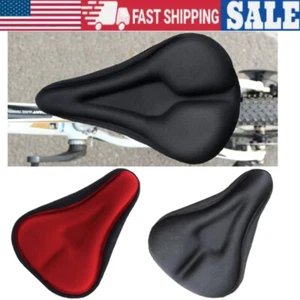 Wide Big Bum Soft Gel Cruiser Bike Saddle Bicycle Seat Comfort Air Cushion Pad - Picture 1 of 14
