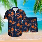 Chicago Bears Mens Hawaiian Outfit Button Short Sleeve Shirt Beach Shorts Gift