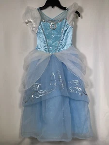 Cinderella Blue Disney Princess Ball Gown Dress Costume Girl's 9/10 - Picture 1 of 10