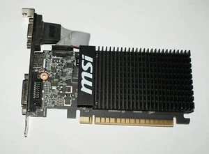 Tarjeta de gráficos MSI Nvidia GT710 GT-710-2GD3H 2 GB HDMI/DVI/VGA - Imagen 1 de 3