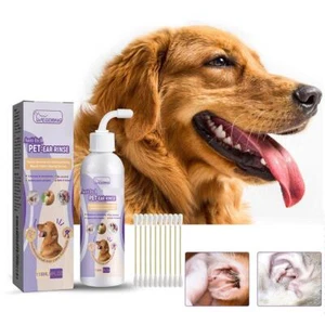 Dog Ear Cleaner Drops 118ml with Cotton Swabs' - Picture 1 of 12