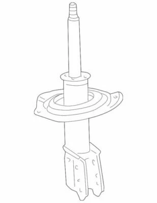 Kit de montaje de puntal de suspensión delantera derecha genuino GM 2000-2005 Cadillac 22064783 Foto 1 de 2