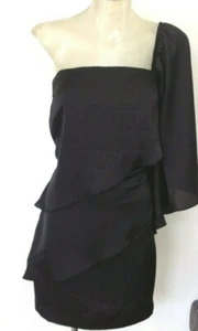 NEW & TAGS SEDUCE BLACK FORMAL COCKTAIL UNIQUE DRESS SIZES 6 & 8 RRP $189 - Picture 1 of 5