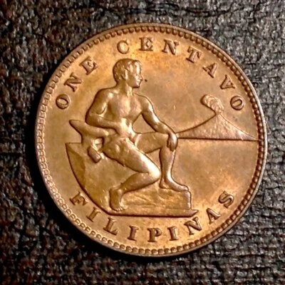 ~ 1933 M One 1 Centavo US Philippines Uncirculated Unc - Image 1 of 2