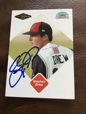 2005 Justifiable #21 Stephen Drew Arizona Diamondbacks IP Autographed Card 