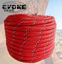 Evoke Gear Climbing Pro Grade 1/2"X 150' Double Braided 100% Polyester 32 Strand