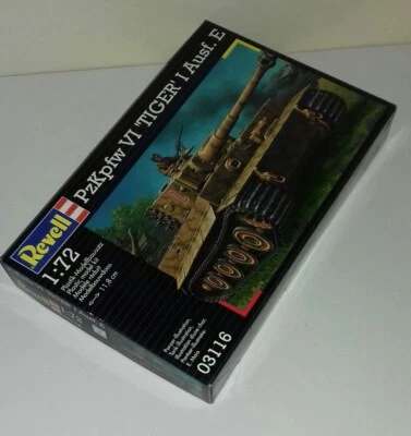 GERMAN PZ KPFW VI TANK TIGER I AUSF E  KIT 1/72 REVELL 03116 - Immagine 1 di 2