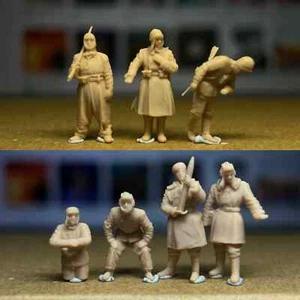 1/48/72 prima guerra mondiale petroliera sovietica 7 pezzi persona resina modello militare - Foto 1 di 3