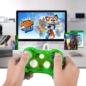 Wired Controller USB PC Gamepad For Microsoft Xbox 360 /Slim Windows 7 8 10 11 - Picture 1 of 62