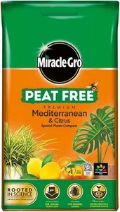 Miracle-Gro Peat-Free Premium Mediterranean & Citrus Plant Compost, 10L - Picture 1 of 4