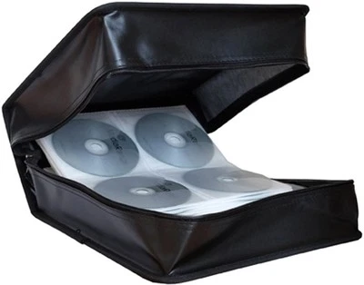 MediaRange Mappe für 500 CD / DVD / BD Tasche Wallet Box schwarz