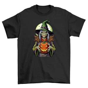 "HALLOWEEN_252" Witchy Vibes Funny T-shirt - Spooky, Witchy, & Wickedly Perfect! - Picture 1 of 46