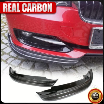 For BMW F30 320i 325i  Non MSport 12-15 REAL Carbon Fiber Front Bumper Splitter  - Image 1 of 4