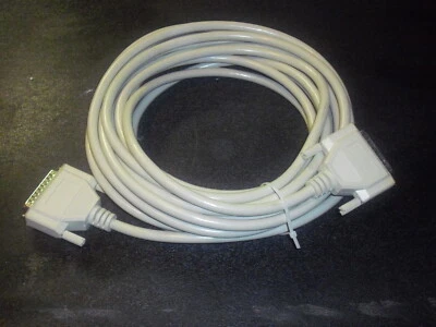 Parallel Cable, 25 ft Length, DB25 Male To DB25 Female, Excellent Condition - Image 1 of 4